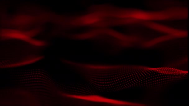 Vídeo 4k de fondo rojo abstracto con una onda dinámica. — Vídeo de stock