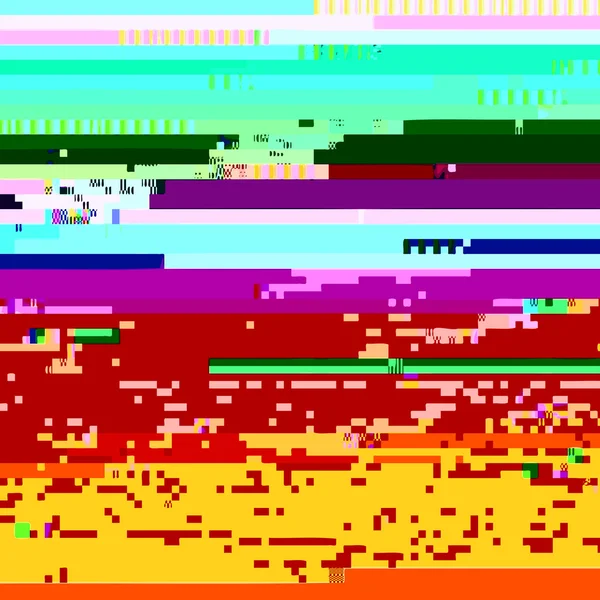 Coloré abstrait glitch art design fond — Image vectorielle