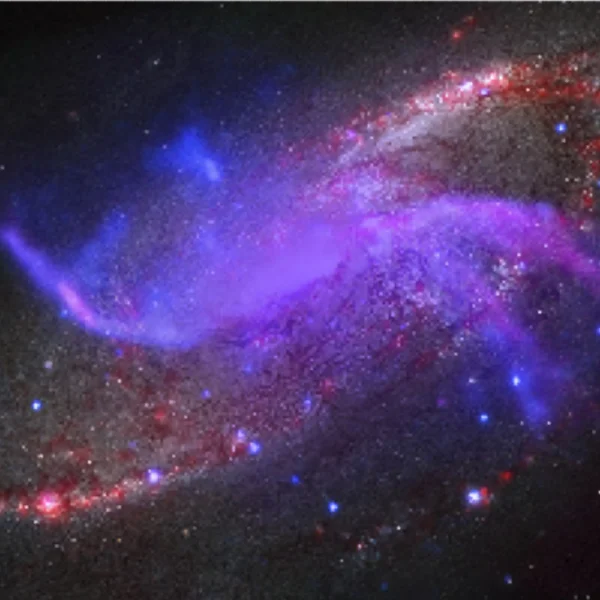 Vector colorful space galactic backgroun — Stock Vector