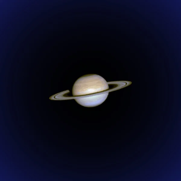 Vector realista planeta Saturno ilustración — Archivo Imágenes Vectoriales