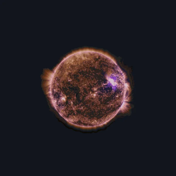 矢量现实太阳星球它制作图案 — 图库矢量图片
