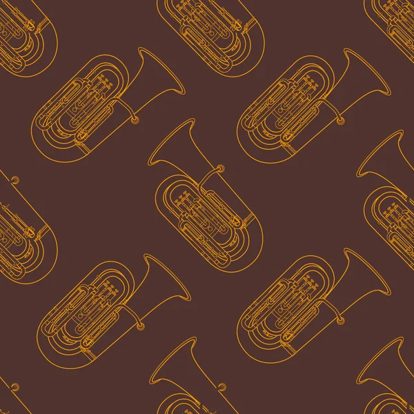 Instrumentos de música clásica golpeteo sin fisuras — Vector de stock