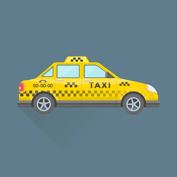Taxi taxi service car illustratio — Vetor de Stock