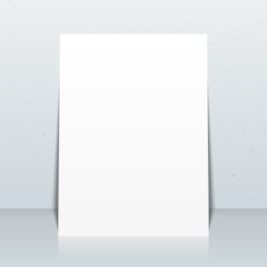 Dikey beyaz posterler el ilanları mocku
