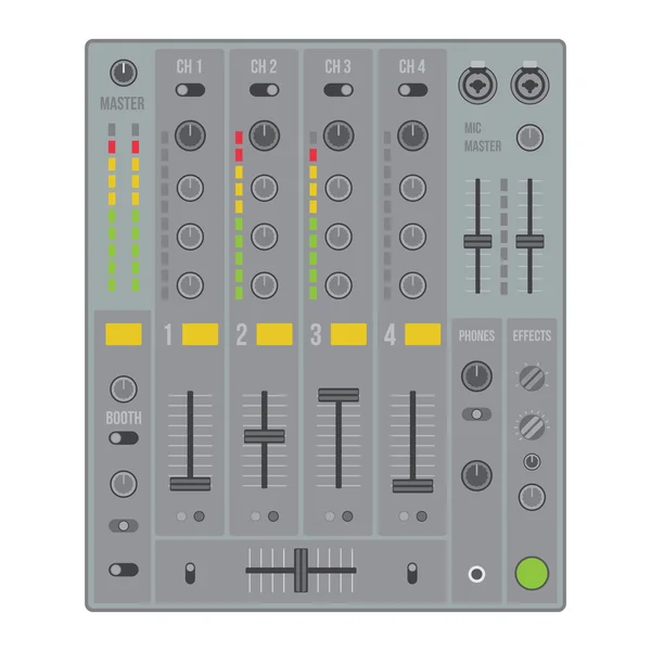 Sound dj mixer — Stock Vector