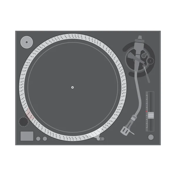 Vector vinyl turntable — Stock Vector