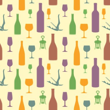 Soyut şarap seamless modeli