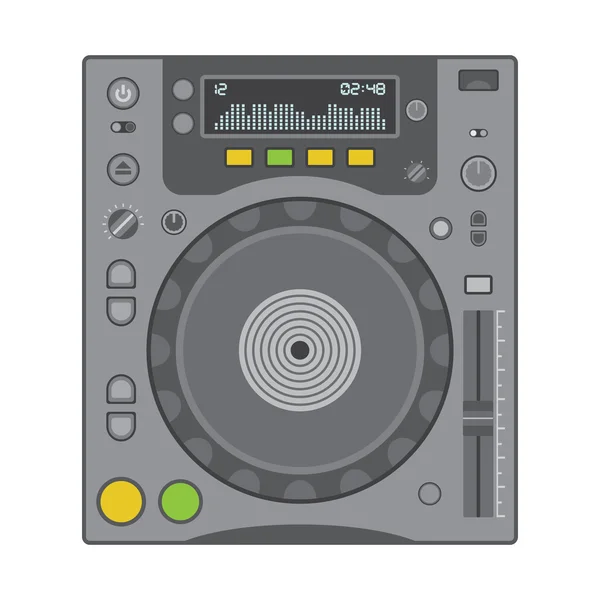 Reproductor de CD DJ — Vector de stock