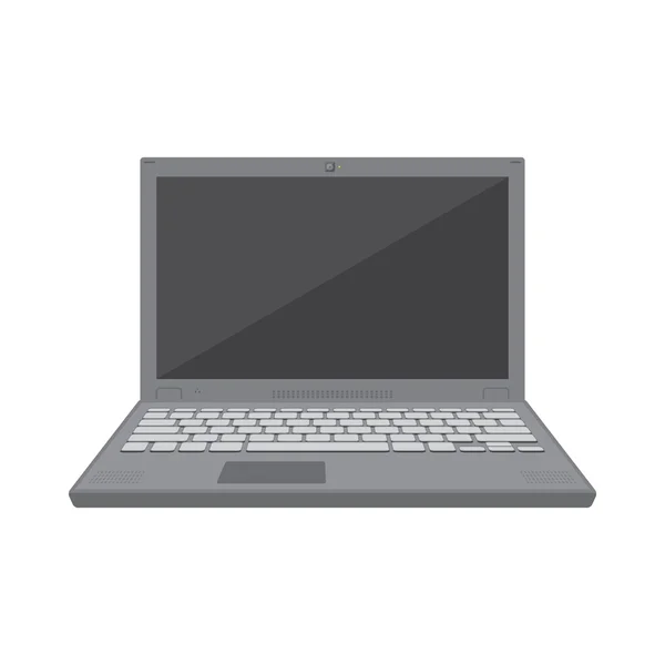 Diseño plano vectorial Laptop — Vector de stock