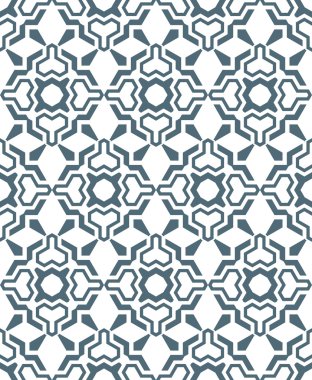 geometrik soyut çiçek tek renkli kesintisiz bilmece