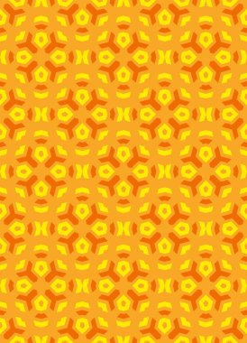 geometrik soyut renkli mozaik sarı turuncu sorunsuz bilmece