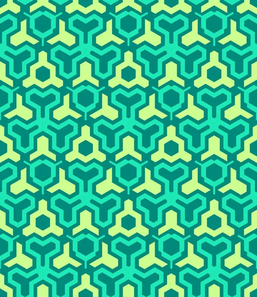 Abstracte geometrische geel groen naadloze patter — Stockvector