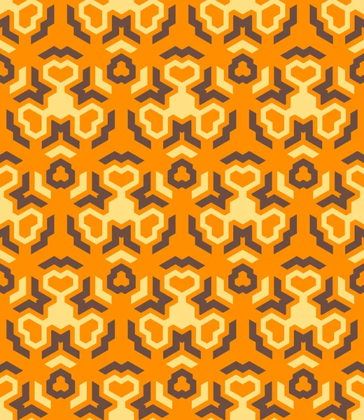 Абстрактный геометрический жёлто-коричневый бесшовный треск — стоковый вектор
