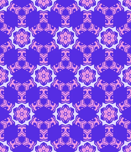 Abstrakta geometriska violett rosa sömlös smattra — Stock vektor