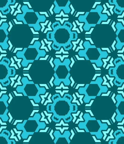 抽象的な幾何学的な青いシームレス パターン — ストックベクタ
