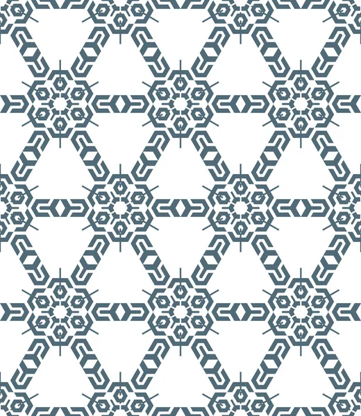 Geometrische abstracte monochroom mozaïek naadloze patter — Stockvector