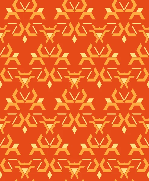 Красный оранжевый желтый цвет абстрактный геометрический бесшовный болтовня — стоковый вектор