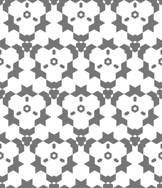 Donkere monochroom kleur abstract geometrische naadloze patter — Stockvector