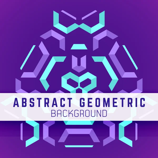 Violett lila blau abstrakt geometrischer Hintergrund — Stockvektor