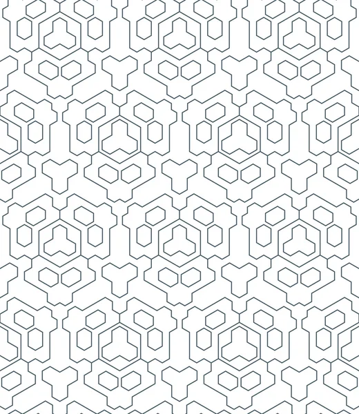 Oscuro monocromo color triángulo contorno abstracto geométrica costura — Vector de stock
