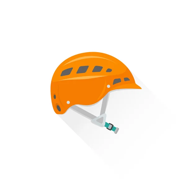 Couleur alpinisme équipement casque icône illustration — Image vectorielle