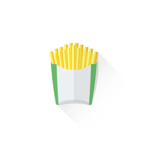 Farbe Pommes frites Symbol illustratio — Stockvektor