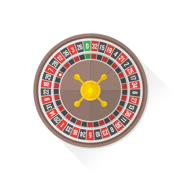 Färg spelar roulette ikonen illustratio — Stock vektor