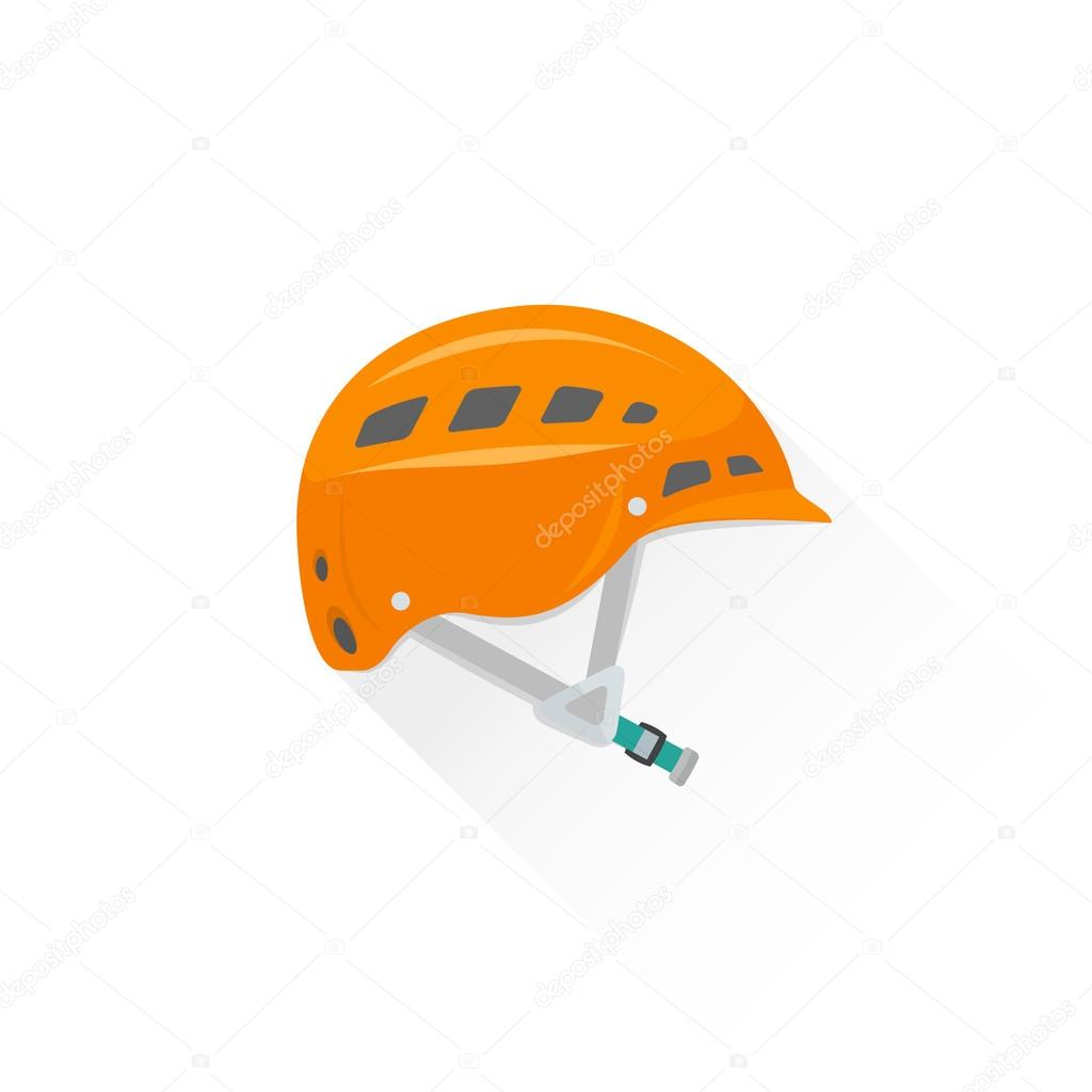 color alpinism equipment helmet icon illustratio