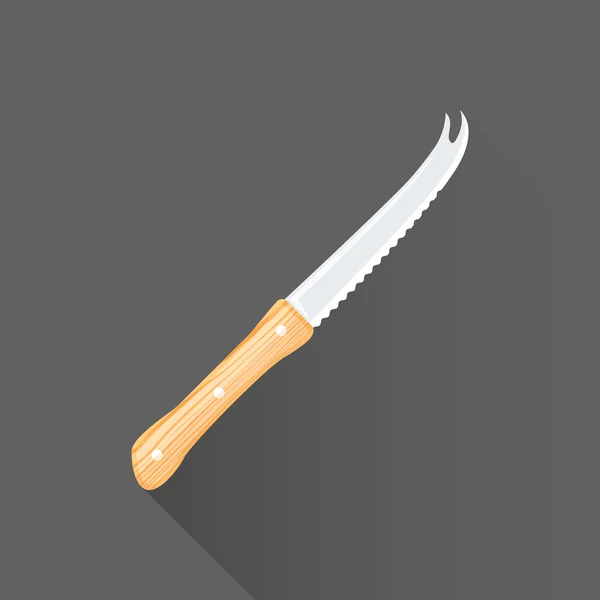 Vektör düz stil barmen bıçak illüstrasyon ICO — Stok Vektör