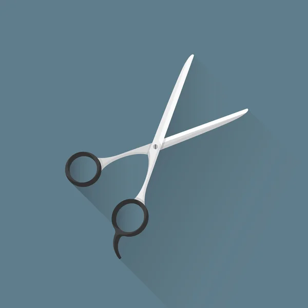 Vektor flache Friseurschere Illustration ico — Stockvektor