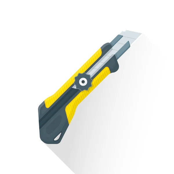 Διάνυσμα επίπεδη κατασκευή εν στάσει μαχαίρι εικονογράφηση ico — Διανυσματικό Αρχείο