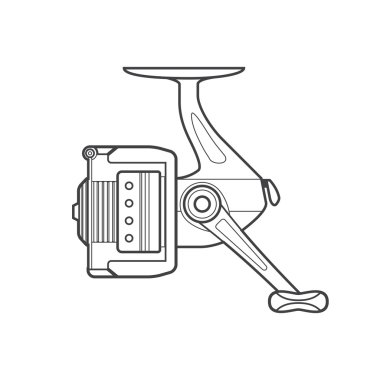 balıkçılık reel illustratio anahat