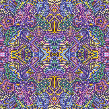 renkli elle çizilmiş seamless modeli illustratio