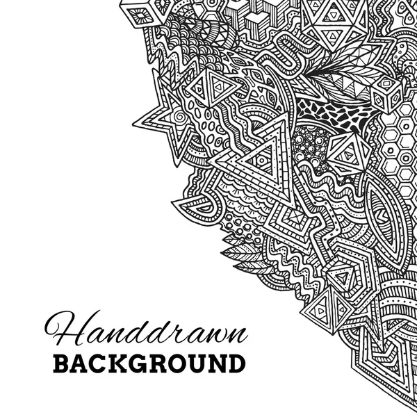 Backgroun monochrome dessiné à la main — Image vectorielle