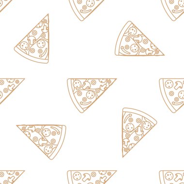 Pizza dilimi anahat kesintisiz bilmece