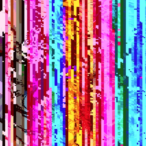 Färgade abstrakt glitch art design bak — Stock vektor