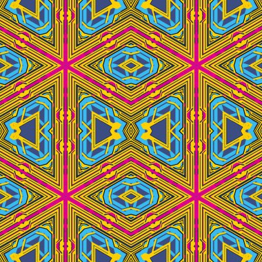 Mavi Altın Menekşe renk soyut geometrik sorunsuz bilmece