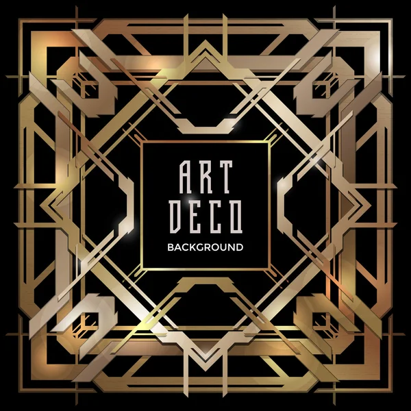 Abstracto de cobre art deco estilo backgroun — Vector de stock