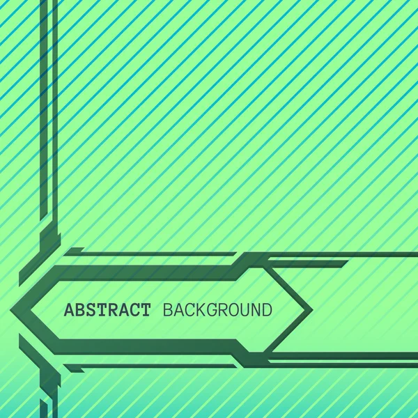 Abstrakte geometrische grün-blaue Streifen Hintergrund — Stockvektor