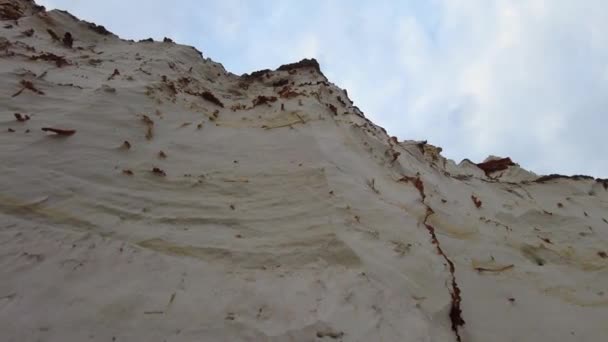 Góry Piasku Które Rozpadają Się Wiatru Biały Czerwony Piasek Górski — Wideo stockowe