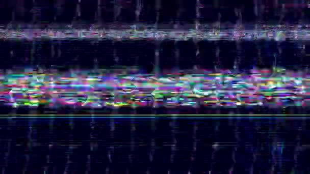 Störgeräusche Statisches Fernsehen Vfx Visuelle Videoeffekte Streifen Hintergrund Bildschirm Rauschen — Stockvideo