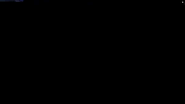 Глюк Шум Статического Телевидения Vfx Визуальные Видео Эффекты Полосы Фона — стоковое видео