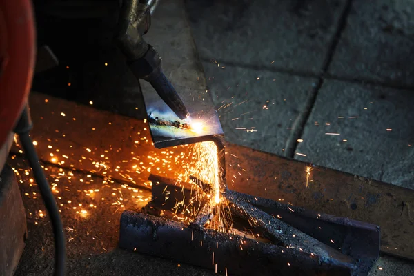 Gas cutting — Stock Photo, Image