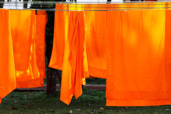 Clothes of buddhist Monks — Stock Photo, Image