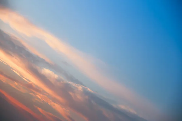 Clouds on sky in the evening — Stock Photo, Image