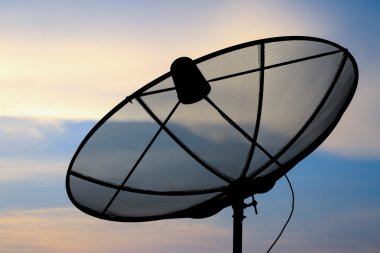 Uydu çanağı arka plan.