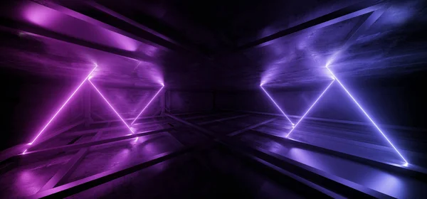 Cyber Parking Alien Spaceship Virtual Neon Sign Láseres Brillantes Brillantes — Foto de Stock