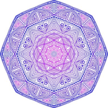 Renkli soyut mandala