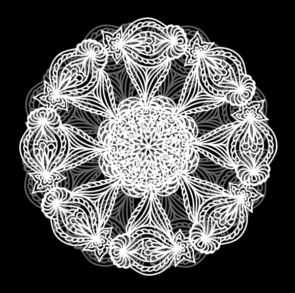 Abstract Ornament Circle Decorative Card Mandala — Stock Vector