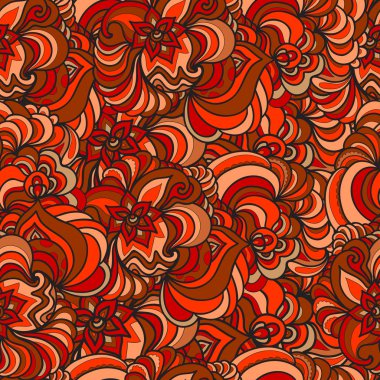 Soyut süsler, kusursuz dekoratif desenler. Vektör illüstrasyonu